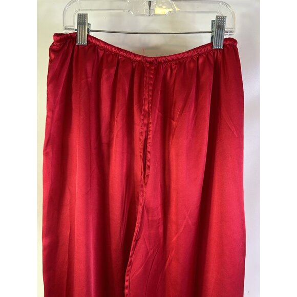 Vintage Y2K Victorias Secret Soft Satin Flowy Pajamas Pants Shirt Set - Picture 6 of 11